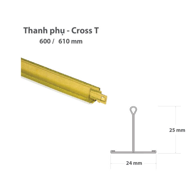 Thanh phụ – Cross T 600mm