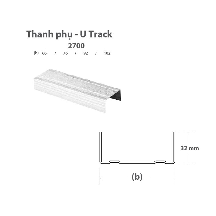 U nằm 2700mm